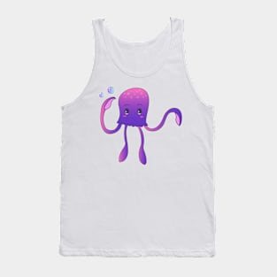 Jun the Happy Squid Tank Top